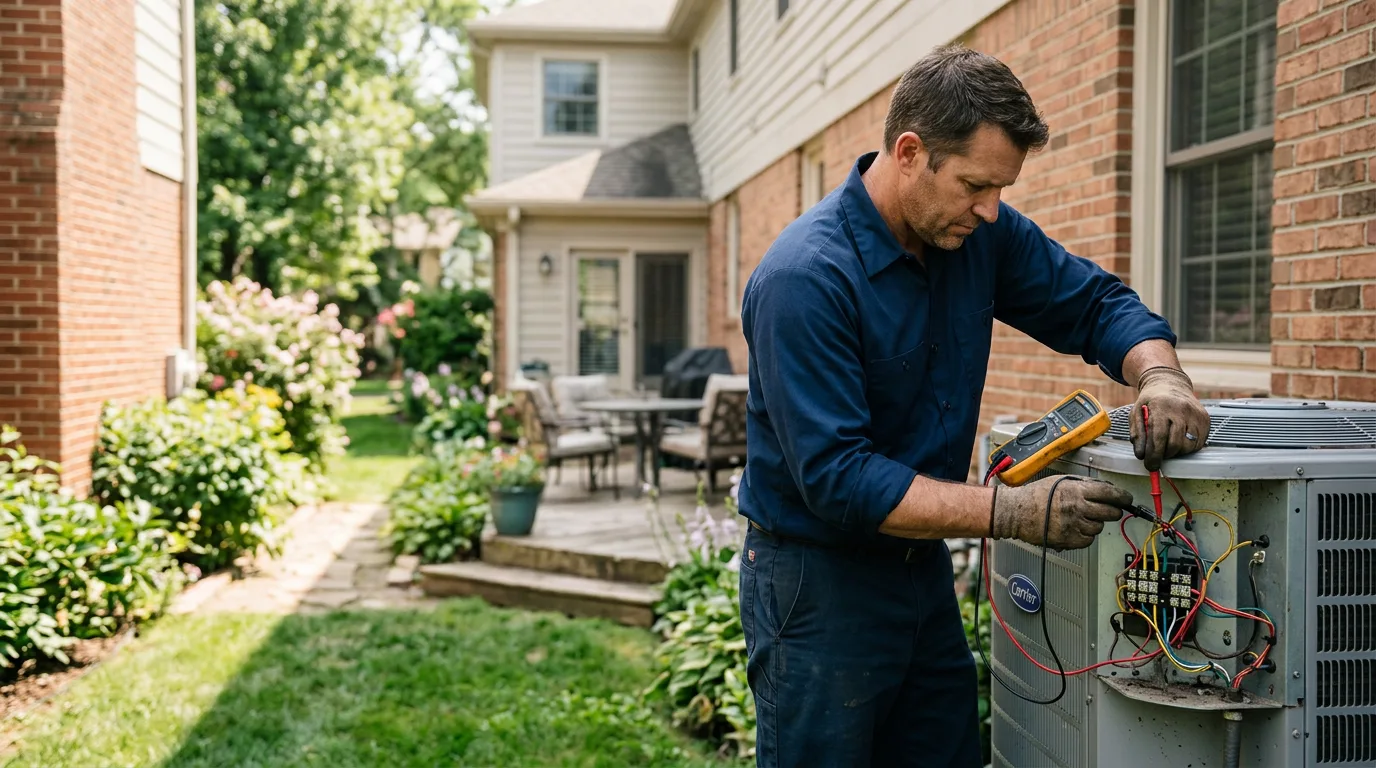 HVAC technician working near Cynthiana, IN